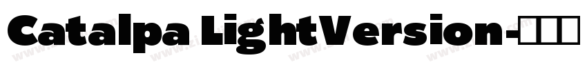 Catalpa LightVersion字体转换